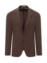CORNELIANI - Jacket with Two Button Closure - Brown - LIDIASHOPPING® - Official Website