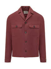 CORNELIANI CC COLLECTION - Giubbotto con Tasche Applicate e Bottoni - Rosso - LIDIASHOPPING® - Official Website