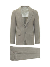 CORNELIANI CC COLLECTION - Abito Monopetto Gessato Due Bottoni - Grigio - LIDIASHOPPING® - Official Website
