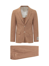 CORNELIANI CC COLLECTION - Abito Monopetto Gessato Due Bottoni - Rosa - LIDIASHOPPING® - Official Website