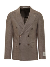 CORNELIANI CC COLLECTION - Giacca Doppiopetto con Tasche - Marrone - LIDIASHOPPING® - Official Website