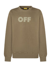 OFF-WHITE KIDS - Crewneck Sweatshirt with OFF Logo - Green - LIDIASHOPPING® - Official Website