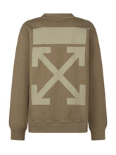 OFF-WHITE KIDS - Crewneck Sweatshirt with OFF Logo - Green - LIDIASHOPPING® - Official Website