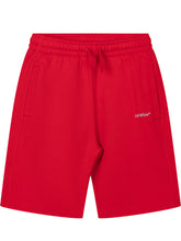 OFF-WHITE KIDS - Pantaloncini Tuta Bookish - Rosso - LIDIASHOPPING® - Official Website