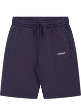 OFF-WHITE KIDS - Sweatshorts with Off-White™ Logo - Blue - LIDIASHOPPING® - Official Website