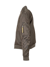 OFF-WHITE KIDS - Bookish Diagonal Print Bomber - Green - LIDIASHOPPING® - Official Website