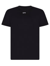 OFF-WHITE KIDS - T-Shirt with Diag Watercolor Print - Black - LIDIASHOPPING® - Official Website