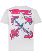 OFF-WHITE KIDS - T-Shirt with Arrow Splat Print - White - LIDIASHOPPING® - Official Website