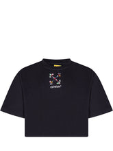 OFF-WHITE KIDS - Boxy T-Shirt with Arrow Stones Print - Black - LIDIASHOPPING® - Official Website
