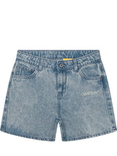 OFF-WHITE KIDS - Shorts Bookish Denim - Blu - LIDIASHOPPING® - Official Website