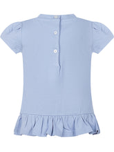 POLO RALPH LAUREN KIDS - Baby T-Shirt and Gingham Bloomer Set - Blue - LIDIASHOPPING® - Official Website