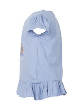 POLO RALPH LAUREN KIDS - Baby T-Shirt and Gingham Bloomer Set - Blue - LIDIASHOPPING® - Official Website