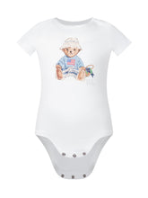 POLO RALPH LAUREN KIDS - Allover Print Cotton Bodysuit - White - LIDIASHOPPING® - Official Website