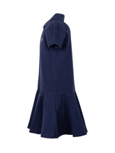 POLO RALPH LAUREN KIDS - Girls Cotton Piqué Polo Dress - Blue - LIDIASHOPPING® - Official Website