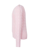 POLO RALPH LAUREN KIDS - Girls Cotton Cable-Knit Crewneck Sweater - Pink - LIDIASHOPPING® - Official Website
