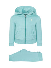 POLO RALPH LAUREN KIDS - Hooded Zip Sweatshirt and Pants Set - Green - LIDIASHOPPING® - Official Website