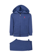 POLO RALPH LAUREN KIDS - Hooded Zip Sweatshirt and Pants Set - Blue - LIDIASHOPPING® - Official Website