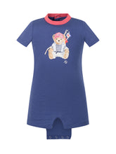 POLO RALPH LAUREN KIDS - Jersey Bear Shortall - Blue - LIDIASHOPPING® - Official Website