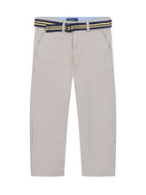 POLO RALPH LAUREN KIDS - Cotton Chino Pants with Belt - Beige - LIDIASHOPPING® - Official Website