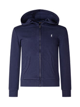 POLO RALPH LAUREN KIDS - Zip Up Hoodie with Front Zip - Blue - LIDIASHOPPING® - Official Website