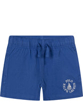 POLO RALPH LAUREN KIDS - Shorts with Elastic Waist and Drawstring - Blue - LIDIASHOPPING® - Official Website