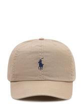 POLO RALPH LAUREN KIDS - Cappellino Classico in Cotone con Logo - Beige | Lidia Shopping | Official Website