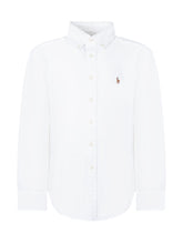 POLO RALPH LAUREN KIDS - Boys Cotton Button-Down Shirt - White - LIDIASHOPPING® - Official Website
