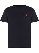 POLO RALPH LAUREN KIDS - Crewneck T-shirt - Black - LIDIASHOPPING® - Official Website