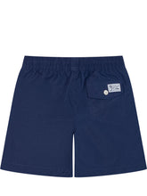 POLO RALPH LAUREN KIDS - Boys Traveller Swim Shorts with Drawstring - Blue - LIDIASHOPPING® - Official Website