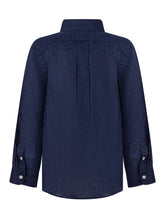 POLO RALPH LAUREN KIDS - Button Down Collar Shirt - Blue - LIDIASHOPPING® - Official Website