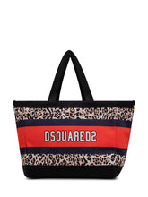 DSQUARED2 - Canvas Tote Bag with Animal Print - Multicolor - LIDIASHOPPING® - Official Website