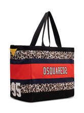 DSQUARED2 - Canvas Tote Bag with Animal Print - Multicolor - LIDIASHOPPING® - Official Website