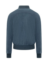 BARBA JACKET - Suede Jacket with Zip - Blue - LIDIASHOPPING® - Official Website