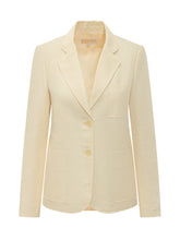 MICHAEL MICHAEL KORS - Blazer con Revers e Tasche Applicate - Giallo - LIDIASHOPPING® - Official Website