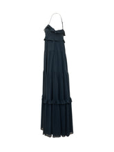 MICHAEL MICHAEL KORS - Tiered Maxi Dress with Thin Straps - Blue - LIDIASHOPPING® - Official Website