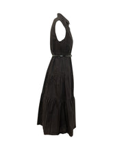 MICHAEL MICHAEL KORS - Poplin Midi Shirt Dress with Belt - Black - LIDIASHOPPING® - Official Website