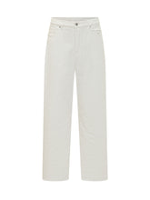 DROLE DE MONSIEUR - Straight Leg Five Pocket Jeans - White - LIDIASHOPPING® - Official Website
