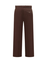DROLE DE MONSIEUR - Pantalone Largo Marrone con Cintura - Marrone | Lidia Shopping | Official Website