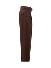 DROLE DE MONSIEUR - Pantalone Largo Marrone con Cintura - Marrone | Lidia Shopping | Official Website