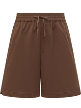 DROLE DE MONSIEUR - Short Marroni con Elastico e Inserti Traforati - Marrone - LIDIASHOPPING® - Official Website