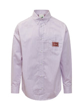 DROLE DE MONSIEUR - Striped Button Down Shirt - Purple - LIDIASHOPPING® - Official Website