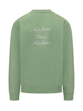 DROLE DE MONSIEUR - Crewneck Sweatshirt with Slogan - Green - LIDIASHOPPING® - Official Website