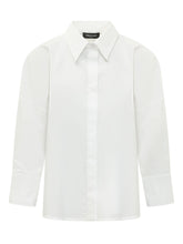FABIANA FILIPPI - Camicia con Collo Classico e Abbottonatura Coperta - Bianco - LIDIASHOPPING® - Official Website
