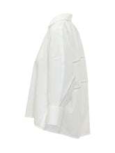 FABIANA FILIPPI - Camicia con Collo Classico e Abbottonatura Coperta - Bianco - LIDIASHOPPING® - Official Website