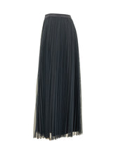 FABIANA FILIPPI - Gonna Midi Plissettata - Blu - LIDIASHOPPING® - Official Website