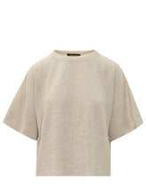 FABIANA FILIPPI - T-shirt in Maglia - Beige - LIDIASHOPPING® - Official Website