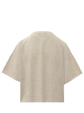 FABIANA FILIPPI - T-shirt in Maglia - Beige - LIDIASHOPPING® - Official Website