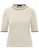 FABIANA FILIPPI - Knit T-shirt with Short Sleeves - White - LIDIASHOPPING® - Official Website
