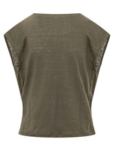 PUROTATTO - Top Smanicato con Scollo Drappeggiato - - LIDIASHOPPING® - Official Website