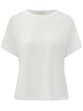 PUROTATTO - T-shirt Girocollo Linea Ampia - Bianco - LIDIASHOPPING® - Official Website